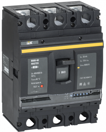 Фотография товара 'IEK Выключатель автоматический ВА88-40 3Р 800А 35кА MASTER с электронным расцепителем, SVA51-3-0800-02'