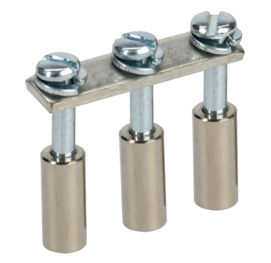 Фотография товара 'IEK Перемычка в сборе для колодки клеммной CTS 10мм2 3PIN YCT10-00-K03-010-A-3P'