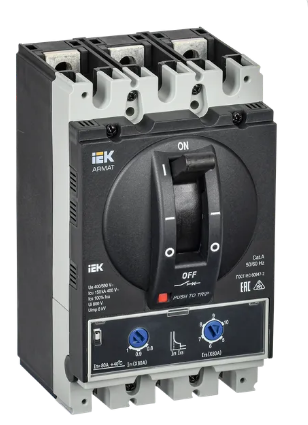 Фотография товара 'IEK ARMAT Автоматический выключатель в литом корпусе 3P типоразмер A 150кА 80А AR-MCCB-3A-150-0080A-ATUC'