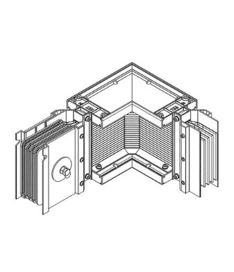 Фотография товара 'IEK LINEBAR Секция угловая правая 3200А Al 3L+N+PER IP55 транспортировочная LB-3200A4-35-F-LR'