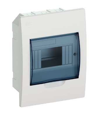 Фотография товара 'IEK Бокс ЩРВ-П-6 модулей встр.пластик IP41 MKP12-V-06-40-20-U'
