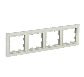 Фотография товара 'IEK BRITE Рамка 4-местная РУ-4-БрКр бежевый BR-M42-K10'