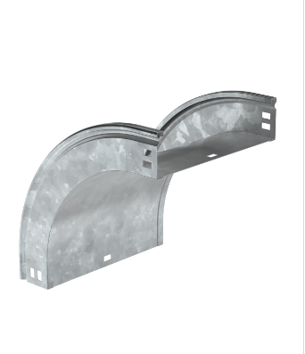 Фотография товара 'IEK ESCA Поворот плавный 90град тип В20 50х300мм HDZ CPV41-0-90-050-300-HDZ'