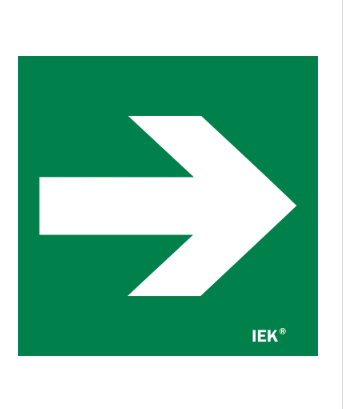 Фотография товара 'IEK Этикетка самоклеящаяся 150х150мм "Направляющая стрелка" LPC10-1-15-15-STR'