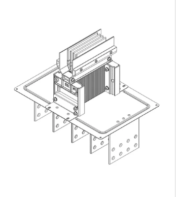 Фотография товара 'IEK LINEBAR Секция фланцевая прямая Тип2 1600А Al 3L+N+PER некрашеная IP55 транспортировочная LB-1600A4-25-F-F2'