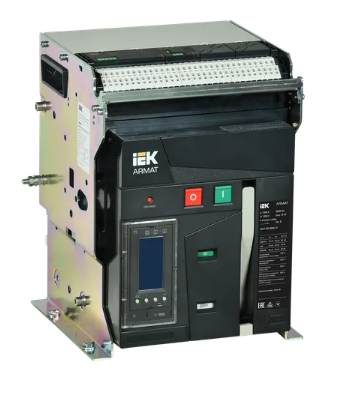 Фотография товара 'IEK ARMAT Воздушный автоматический выключатель стационарного исполнения 3P типоразмер A 55кА 1000А AR-ACB-3FA-055-1000A-TYCF'