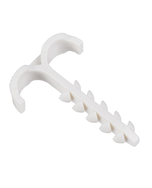 Фотография товара 'IEK Дюбель-хомут Т-образный 4-12мм нейлон белый (25шт/упак) UDH11-04-12-025-K01'