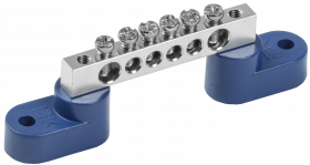 Фотография товара 'IEK Шина N "ноль" на двух угловых изоляторах Ni ШНИ-6х9-6-У2-С, YNN10-06-C2-K07-N'