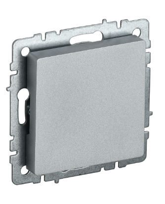 Фотография товара 'IEK BRITE Заглушка с суппортом МЗ10-БрА алюминий BR-PL10-K47'