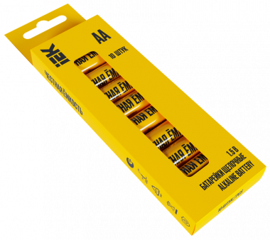 Фотография товара 'IEK ABT-LR06-OP-B10 Батарейка щелоч. Alkaline LR06/AA'