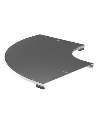 Фотография товара 'IEK Крышка поворота плавного 90град (тип Г01) ESCA 100мм CPG01D-0-90-100-08'