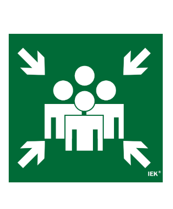 Фотография товара 'IEK Этикетка самоклеящаяся 310х280мм "Место сбора" LPC10-1-31-28-MSTS'