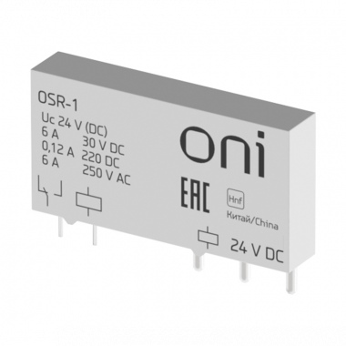 Фотография товара 'IEK OSR-1 Реле ультратонкое OSR 1C 24В DC ONI'