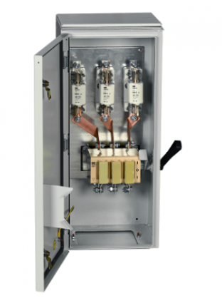 Фотография товара 'IEK Ящик с рубильником и предохранителями ЯРП-250А (на два направления) У1 IP54 YARP-250-2-54'