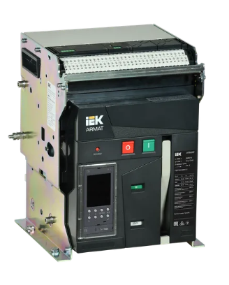 Фотография товара 'IEK ARMAT Воздушный автоматический выключатель стационарного исполнения 3P типоразмер A 55кА 1600А AR-ACB-3FA-055-1600A-TDCF'