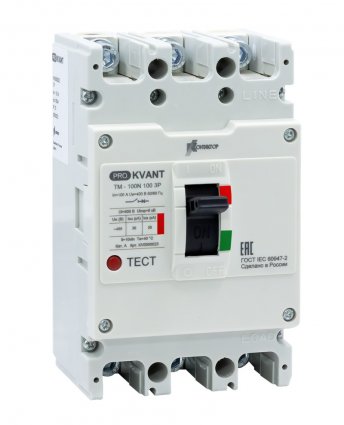 Фотография товара 'IEK KV0000020 Выкл. авт. PRO.KVАNT TM-100N 3P 50А 35кА'