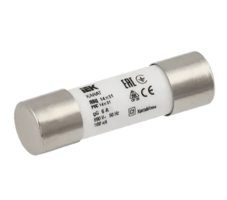 Фотография товара 'IEK Плавкая вставка цилиндрическая ПВЦ 14х51 6А KARAT, MFL20-006'