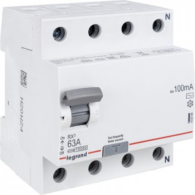 Фотография товара 'IEK 402068 RX3 ВДТ 100МА 63А 4П AC'