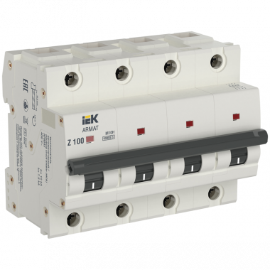 Фотография товара 'IEK AR-M10H-4-Z100 ARMAT Авт. выкл. M10H 4P Z 100А'