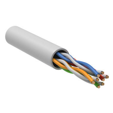 Фотография товара 'IEK Кабель внутренней прокладки U/UTP категория 5E 4 пары LSZH, BC1-C5E04-128-100-G'
