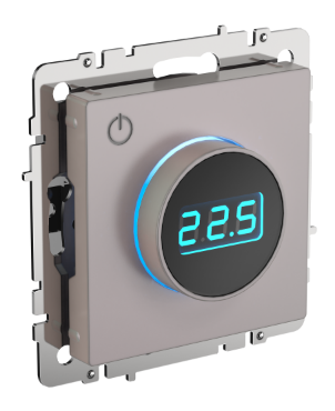 Фотография товара 'IEK BRITE Термостат электронный с индикацией ТС10-1-БрЖ жемчуг BR-RT11-K36'