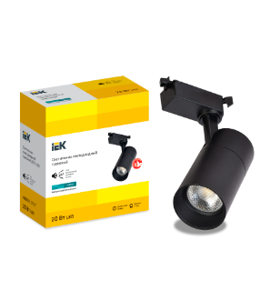 Фотография товара 'IEK LIGHTING Светильник светодиодный трековый ДТО 1302 20Вт 4000К однофазный 24град черный LT-DSO0-1302-20-40-K02'