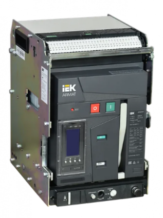 Фотография товара 'IEK ARMAT Воздушный автоматический выключатель выдвижного исполнения 3P типоразмер A 55кА 1250А AR-ACB-3VA-055-1250A-TTCF'