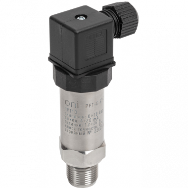 Фотография товара 'IEK PPT-G-ST-016-4-20-3-2 Преобр. давл. PPT10 0,5% 0-16Бар 4-20мА M20 DIN43650 ONI'