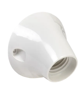 Фотография товара 'IEK Патрон угловой Ппл27-04-К31 Е27 пластик белый EPP13-04-01-K01'