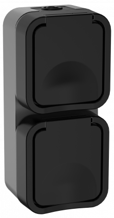 Фотография товара 'IEK TS-R26-16-55-V-K53 TORS Розетка 2-ая с з/к кр. верт. 16А IP55 TS132'