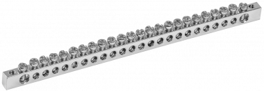 Фотография товара 'IEK Шина PEN "земля-ноль" 6х9мм 24/2 Ni, YNN11-24-100-N'