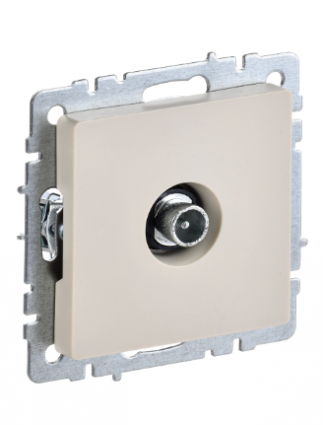 Фотография товара 'IEK BRITE Розетка TV проходная РТВ10-0-БрКр бежевый BR-A10-P-K10'