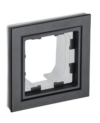 Фотография товара 'IEK BRITE Рамка 1-местная IP44 РУ-1-БрЧ-44 черный BR-M12-44-K02'