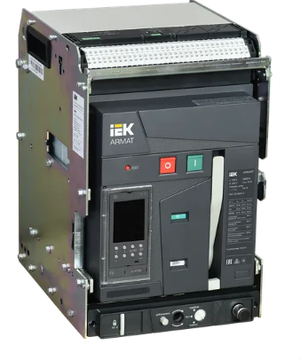 Фотография товара 'IEK ARMAT Воздушный автоматический выключатель выдвижного исполнения 3P типоразмер A 55кА 1250А AR-ACB-3VA-055-1250A-TDCF'