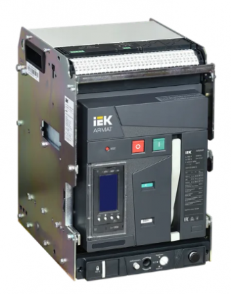 Фотография товара 'IEK ARMAT Воздушный автоматический выключатель выдвижного исполнения 3P типоразмер B 85кА 1000А AR-ACB-3VB-085-1000A-TYCF'