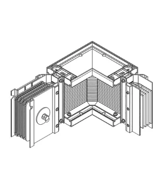 Фотография товара 'IEK LINEBAR Секция угловая правая 1600А Al 3L+N+PER некрашеная IP55 транспортировочная LB-1600A4-25-F-LR'