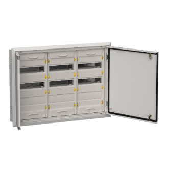 Фотография товара 'IEK TITAN 5 Корпус металлический ЩРв-108 (3х36) 630х885х130мм IP31 серый (две двери) TI5-50-V-3X036-31-7035'