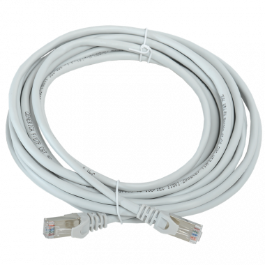 Фотография товара 'IEK PC01-C5EF-5M-G Шнур коммутационный кат. 5Е FTP 5м'
