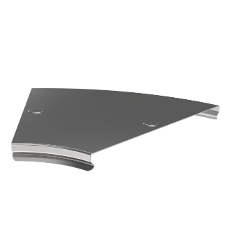 Фотография товара 'IEK Крышка поворота плавного 45град (тип Г01) ESCA 100мм CPG01D-0-45-100-08'