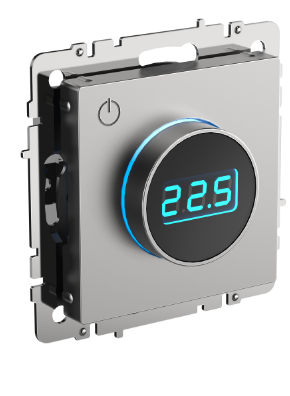 Фотография товара 'IEK BRITE Термостат электронный с индикацией ТС10-1-БрС сталь BR-RT11-K46'