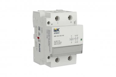 Фотография товара 'IEK AR-KMR20-100-11-024 ARMAT Контактор модульный KMR 100А 24В AC/DC 1НО 1НЗ'