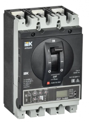 Фотография товара 'IEK ARMAT Автоматический выключатель в литом корпусе 3P типоразмер G 85кА 250А AR-MCCB-3G-085-0250A-ELPC'