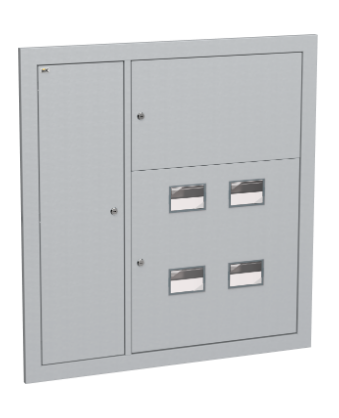 Фотография товара 'IEK Корпус металлический ЩЭ-4-Э 36 IP31 (слаботочный отсек слева) LIGHT IND-MKM43-04-31-E-L'