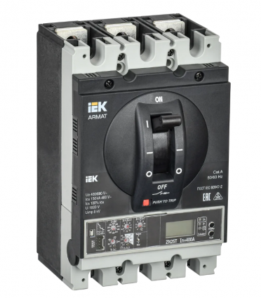 Фотография товара 'IEK ARMAT Автоматический выключатель в литом корпусе 3P типоразмер G 150кА 250А AR-MCCB-3G-150-0250A-ELPC'