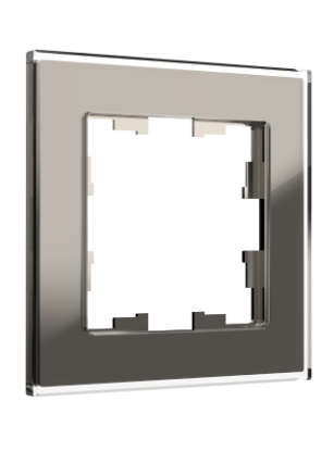 Фотография товара 'IEK BRITE Рамка 1 -местная РУ-1-2-БрД стекло дымчатый BR-M12-G-K30'