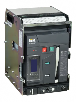 Фотография товара 'IEK ARMAT Воздушный автоматический выключатель выдвижного исполнения 3P типоразмер A 66кА 1250А AR-ACB-3VA-066-1250A-TYCF'