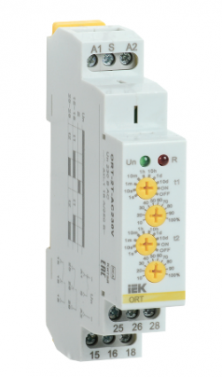 Фотография товара 'IEK Реле времени ORT 2 контакта 230В AC с независимыми уставками ORT-2T-AC230V'