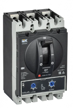 Фотография товара 'IEK ARMAT Автоматический выключатель в литом корпусе 3P типоразмер A 150кА 25А AR-MCCB-3A-150-0025A-ATUC'