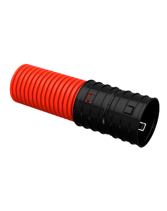 Фотография товара 'IEK Труба гофрированная двустенная ПНД d=125мм красная (50м) CTG12-125-K04-050-R'