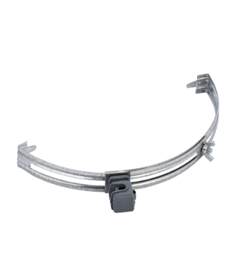 Фотография товара 'IEK Держатель проводника круглого 6-8мм для конька оцинкованная сталь ZDP80-11-4-68'